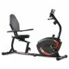 Merax Indoor Ergonomic Exercise Bike Seat Adjustment 8-level Resistance Adjustment LCD Display Maximum Load 120kg - Red