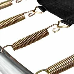 Sports Shop -Sports Shop 12FT Trampoline for Kids with Safety Enclosure Net Ladder and 8 Wind Stakes Round Outdoor Recreational Trampoline 455339 1