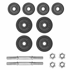 14 Piece Dumbbell Set 20 kg Cast Iron 10 14 Piece Dumbbell Set 20 kg Cast Iron -Sports Shop 14 Piece Dumbbell Set 20 kg Cast Iron 427562 2
