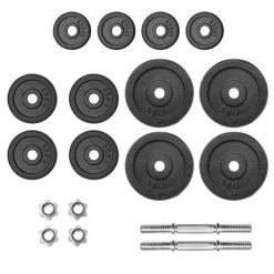 18 Piece Dumbbell Set 40 kg Cast Iron -Sports Shop 18 Piece Dumbbell Set 40 kg Cast Iron 427564 2