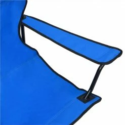 2-Seater Foldable Camping Chair Steel and Fabric Blue -Sports Shop 2 Seater Foldable Camping Chair Steel and Fabric Blue 467557 5
