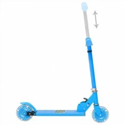 2-Wheel Children Scooter with Adjustable Aluminium Handlebar Blue 12 2-Wheel Children Scooter with Adjustable Aluminium Handlebar Blue -Sports Shop 2 Wheel Children Scooter with Adjustable Aluminium Handlebar Blue 485081 4