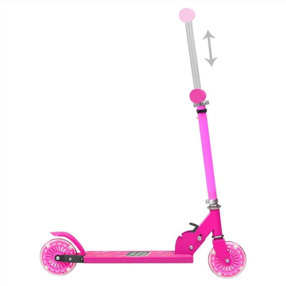 2-Wheel Children Scooter with Adjustable Aluminium Handlebar Pink 7 2-Wheel Children Scooter with Adjustable Aluminium Handlebar Pink - Image 5