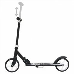 2-Wheel Children Scooter with Adjustable Handlebar Black -Sports Shop 2 Wheel Children Scooter with Adjustable Handlebar Black 484984 3