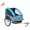 2-in-1 Kids' Bicycle Trailer & Stroller Light Blue and Grey -Sports Shop 2 in 1 Kids Bicycle Trailer Stroller Light Blue and Grey 427627 0