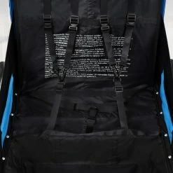 2-in-1 Kids' Bicycle Trailer & Stroller Light Blue and Grey 13 2-in-1 Kids' Bicycle Trailer & Stroller Light Blue and Grey -Sports Shop 2 in 1 Kids Bicycle Trailer Stroller Light Blue and Grey 427627 5