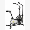 Health & Fitness Air Bike, Fan Exercise Bike with Air Resistance System and Monitor Home Use Air Bike - Black