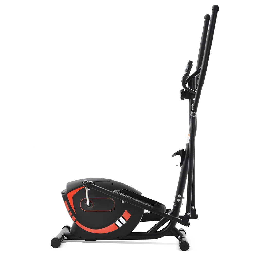 Merax Indoor Ergonomic Exercise Bike Elliptical Machine 8-level Resistance Adjustment Magnetic Brake System Non-slip Pedal LCD Display Maximum Load 120kg - Red 4 Merax Indoor Ergonomic Exercise Bike Elliptical Machine 8-level Resistance Adjustment Magnetic Brake System Non-slip Pedal LCD Display Maximum Load 120kg - Red - Image 2