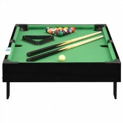 3 Feet Mini Pool Table 92x52x19 cm Black and Green -Sports Shop 3 Feet Mini Pool Table 92x52x19 cm Black and Green 434744 2