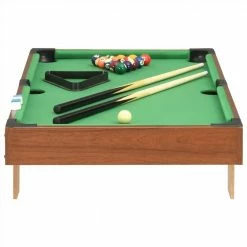 3 Feet Mini Pool Table 92x52x19 cm Brown and Green -Sports Shop 3 Feet Mini Pool Table 92x52x19 cm Brown and Green 492669 2