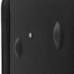 3 Piece Soft Case Trolley Set Black -Sports Shop 3 Piece Soft Case Trolley Set Black 428585 2