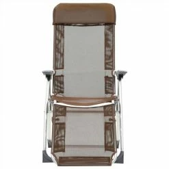 44318 Folding Camping Chairs 2 pcs with Footrest Taupe Aluminium -Sports Shop 44318 Folding Camping Chairs 2 pcs with Footrest Taupe Aluminium 467652 3