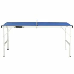 5 Feet Ping Pong Table with Net 152x76x66 cm Blue 10 5 Feet Ping Pong Table with Net 152x76x66 cm Blue -Sports Shop 5 Feet Ping Pong Table with Net 152x76x66 cm Blue 428628 2
