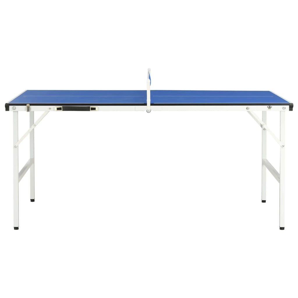 5 Feet Ping Pong Table with Net 152x76x66 cm Blue 5 5 Feet Ping Pong Table with Net 152x76x66 cm Blue - Image 3