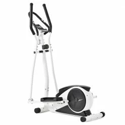 Merax Indoor Ergonomic Exercise Bike Elliptical Machine 8-level Resistance Adjustment Non-slip Pedal LCD Display Maximum Load 120kg - White -Sports Shop 5221fcbd4b5440b8b97267cfcd610df9 475039 2