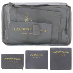6 Piece Travel Packing Cube Set Grey -Sports Shop 6 Piece Travel Packing Cube Set Grey 449780 2