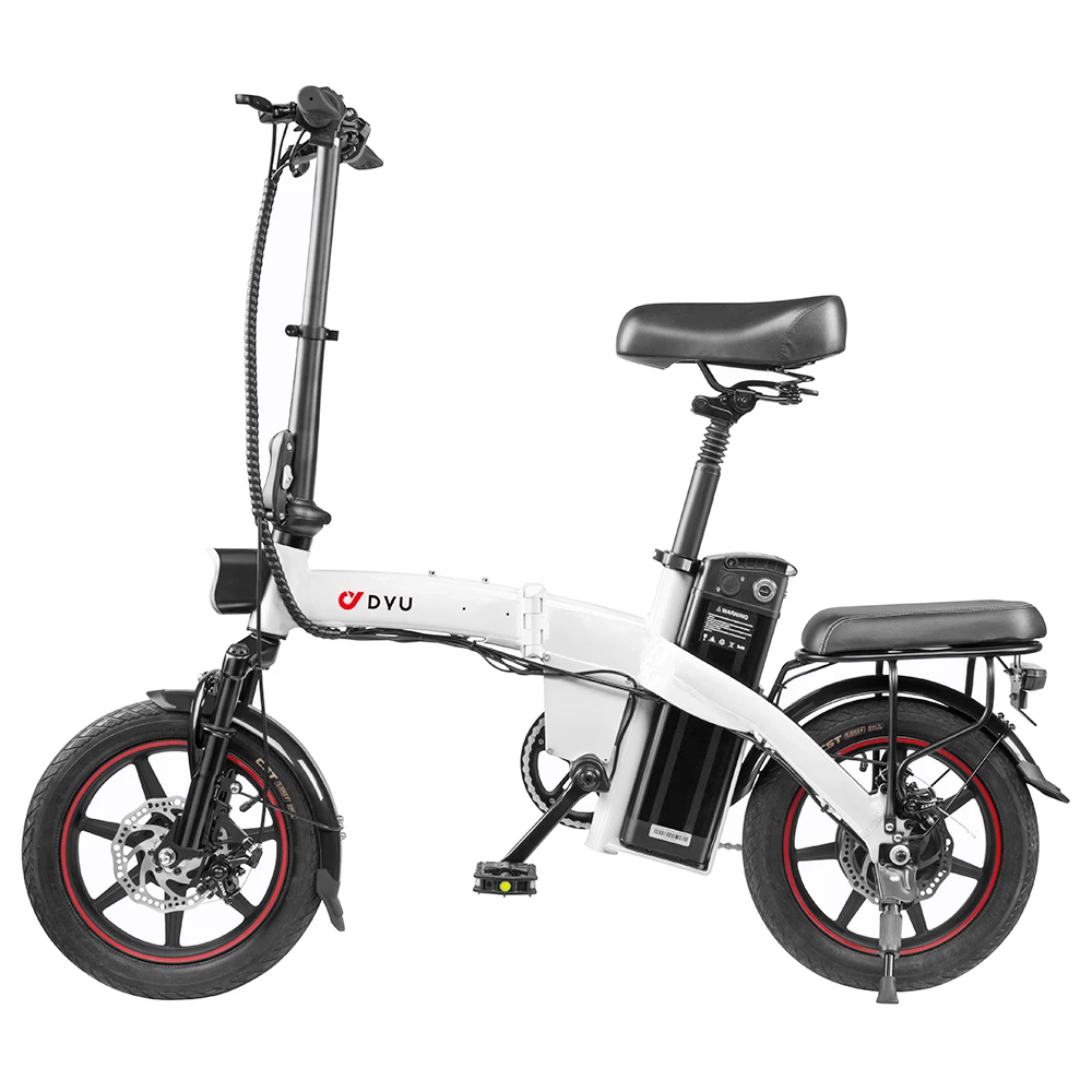 DYU A5 Electric Bicycle 350W Motor Max Speed 25km/h 36V 7.5Ah Battery 70km Max Range - White 3 DYU A5 Electric Bicycle 350W Motor Max Speed 25km/h 36V 7.5Ah Battery 70km Max Range - White