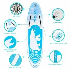 FunWater Polar Bear 320*83*15 Inch Inflatable Stand Up Paddling Board Adjustable Maximum Load 150kg -Sports Shop 6e3f19a55b0849f6b744c944c43ce369 500280 5