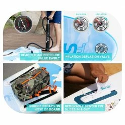 FunWater Polar Bear 320*83*15 Inch Inflatable Stand Up Paddling Board Adjustable Maximum Load 150kg -Sports Shop 94ea6797800d48a2ac51d6ca15e01ed5 500280 4