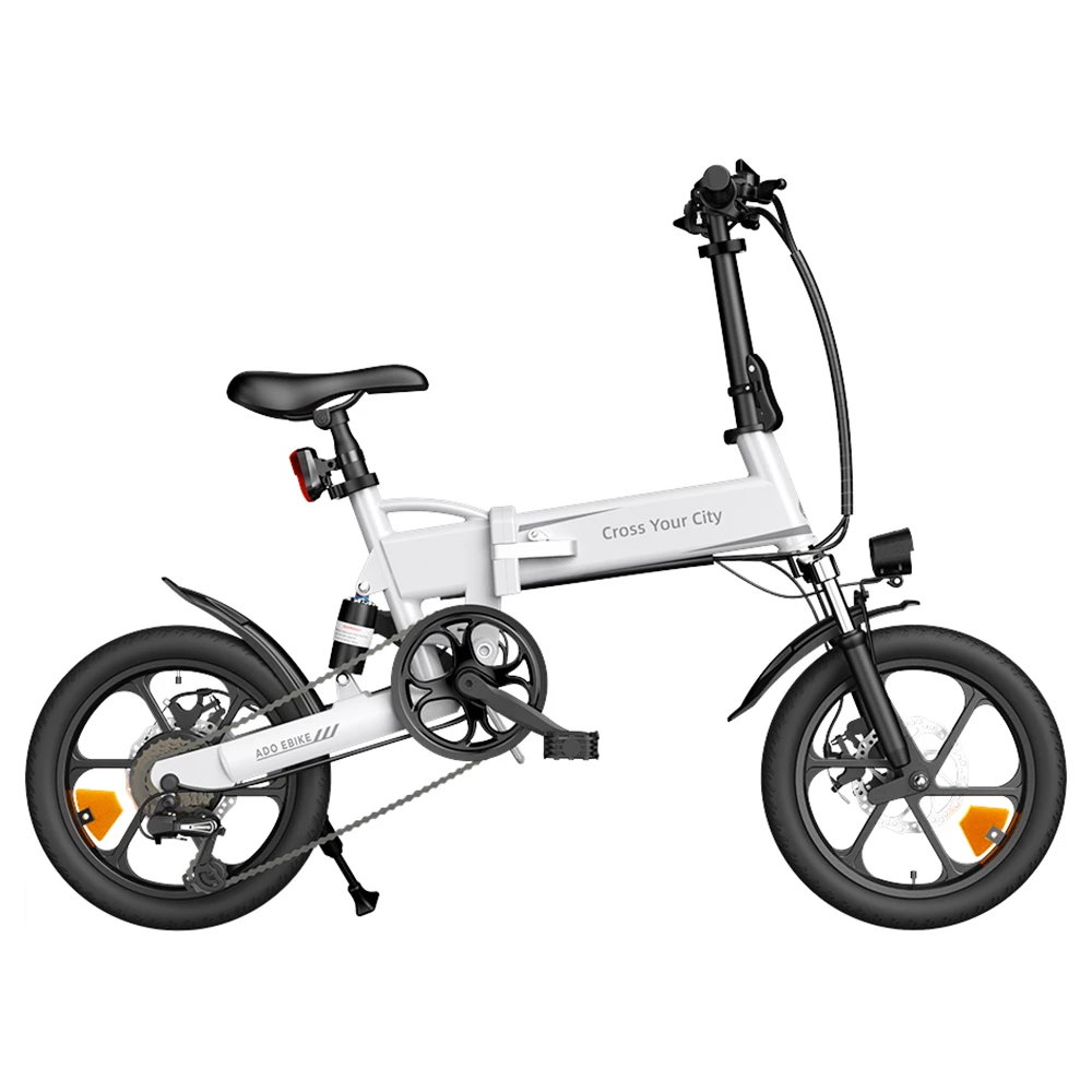 ADO A16 XE Folding Electric Bike 250W Geared Hub Motor 36V 7.5Ah Battery for 43 Mile Range 25km/h Max Speed - White 3 ADO A16 XE Folding Electric Bike 250W Geared Hub Motor 36V 7.5Ah Battery for 43 Mile Range 25km/h Max Speed - White