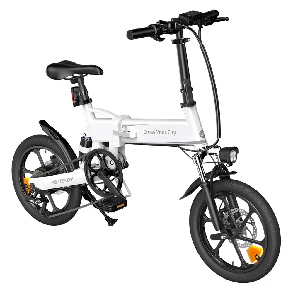 ADO A16 XE Folding Electric Bike 250W Geared Hub Motor 36V 7.5Ah Battery for 43 Mile Range 25km/h Max Speed - White 6 ADO A16 XE Folding Electric Bike 250W Geared Hub Motor 36V 7.5Ah Battery for 43 Mile Range 25km/h Max Speed - White - Image 4