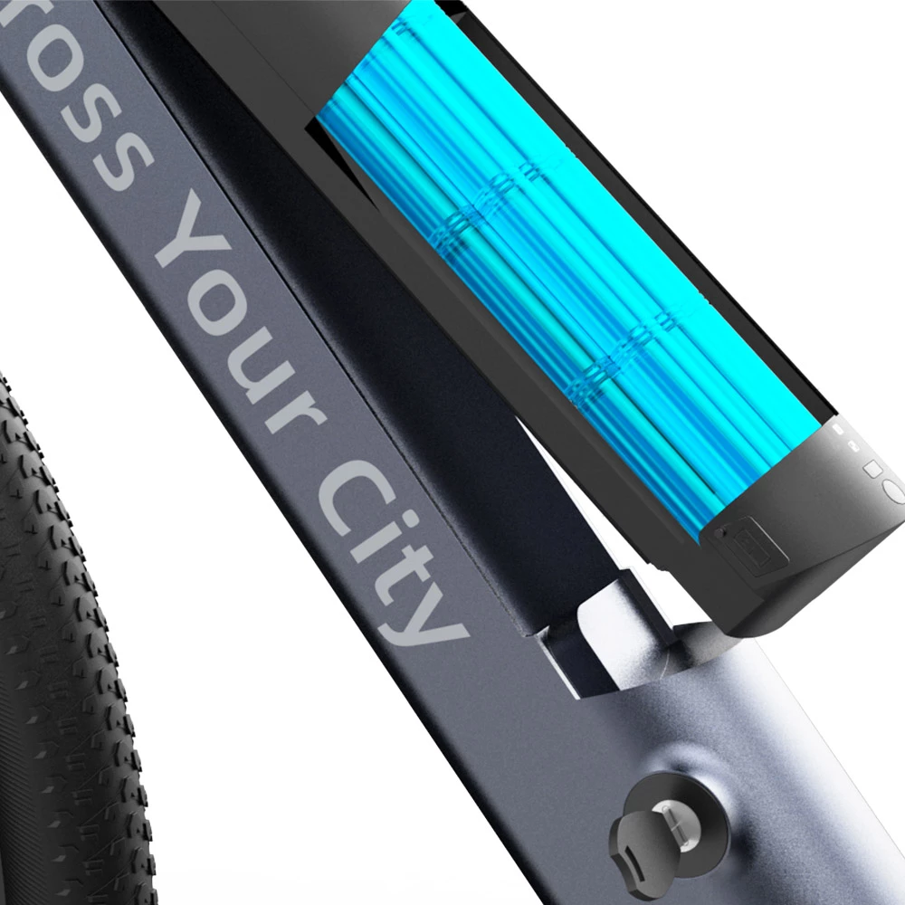 ADO D30 Electric Bicycle 250W Motor Max Speed 25km/h 36V 10.4AH 90km Max Range - Gray 7 ADO D30 Electric Bicycle 250W Motor Max Speed 25km/h 36V 10.4AH 90km Max Range - Gray - Image 5