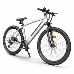 ADO D30C Electric Power Assist Bicycle 36V 10.4Ah Battery 250W Motor 27.5 Inch Tire 25Km/h Max Speed 90KM Mileage Shimano 9-Speed Gear Dual Hydraulic Disc Brakes - White -Sports Shop ADO D30C 36V 10 4Ah Battery 250W Motor Electric Bike White 518399 2