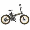 AOSTIRMOTOR A20 Folding Electric Bike 20*4.0 Fat Tire 36V 13Ah Battery 500W Motor 40km/h Max Speed - Orange