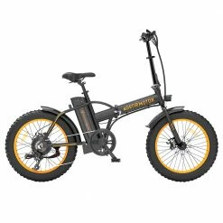 AOSTIRMOTOR A20 Folding Electric Bike 20*4.0 Fat Tire 36V 13Ah Battery 500W Motor 40km/h Max Speed - Orange