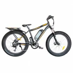 AOSTIRMOTOR S07-B Electric Bike 26*4.0'' Fat Tire 48V 13Ah Battery 750W Motor 7 Speed Shimano Gear - Black