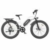 AOSTIRMOTOR S07-G Electric Bike 26*4.0'' Fat Tire 48V 13Ah Battery 750W Motor 7 Speed Shimano Gear - White
