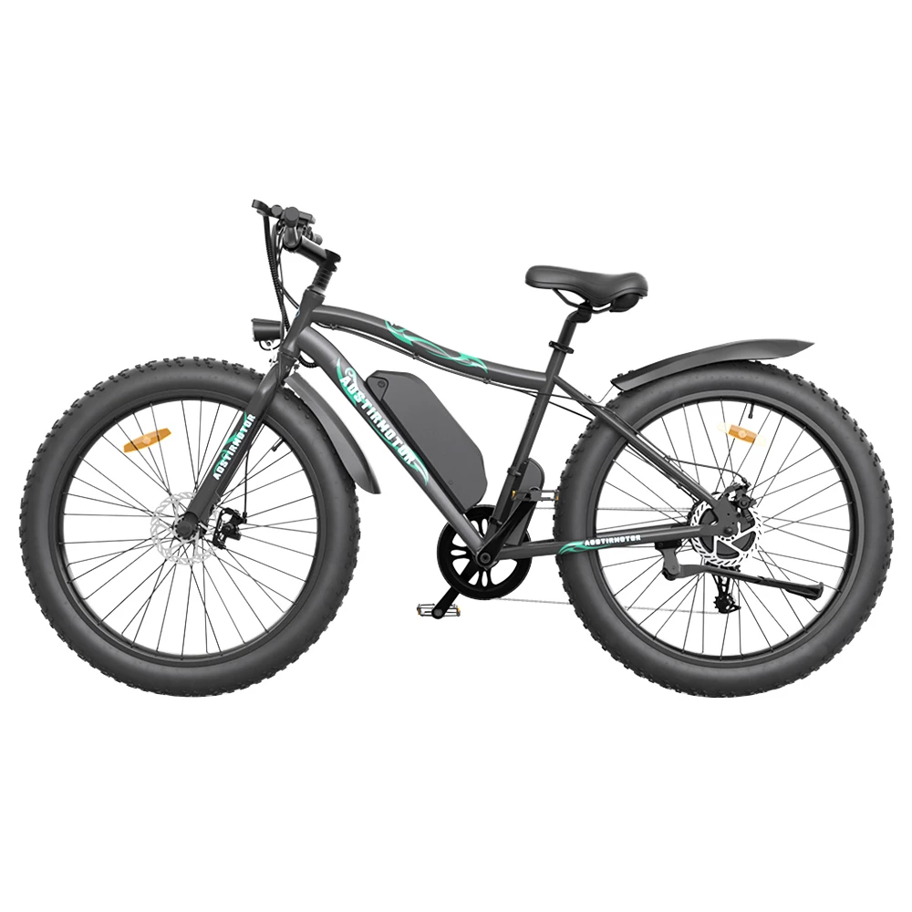 AOSTIRMOTOR S07-P Electric Bike 26*4.0'' Fat Tire 36V 13Ah Battery 500W Motor 7 Speed Shimano Gear 4 AOSTIRMOTOR S07-P Electric Bike 26*4.0'' Fat Tire 36V 13Ah Battery 500W Motor 7 Speed Shimano Gear - Image 2