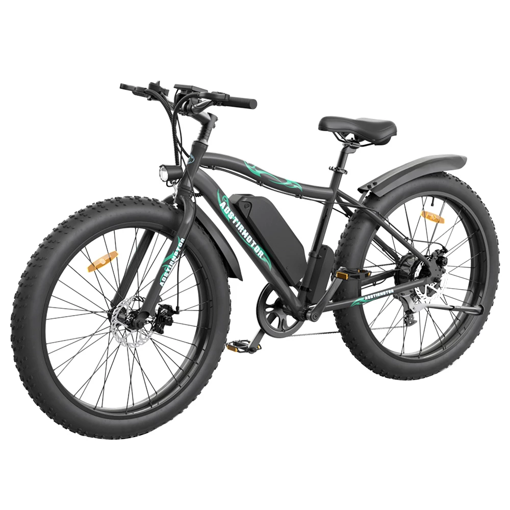 AOSTIRMOTOR S07-P Electric Bike 26*4.0'' Fat Tire 36V 13Ah Battery 500W Motor 7 Speed Shimano Gear 5 AOSTIRMOTOR S07-P Electric Bike 26*4.0'' Fat Tire 36V 13Ah Battery 500W Motor 7 Speed Shimano Gear - Image 3
