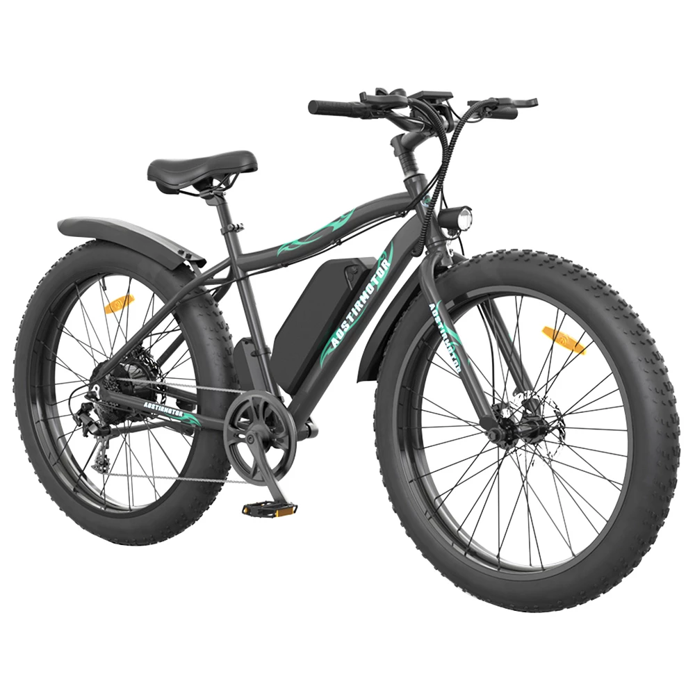 AOSTIRMOTOR S07-P Electric Bike 26*4.0'' Fat Tire 36V 13Ah Battery 500W Motor 7 Speed Shimano Gear 6 AOSTIRMOTOR S07-P Electric Bike 26*4.0'' Fat Tire 36V 13Ah Battery 500W Motor 7 Speed Shimano Gear - Image 4