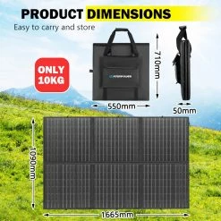 ATEM POWER 12V 300W Folding Solar Panel, PET Films, MPPT Controller, USB Charging, Flexible Solar Blanket Mat Kit 10 ATEM POWER 12V 300W Folding Solar Panel, PET Films, MPPT Controller, USB Charging, Flexible Solar Blanket Mat Kit -Sports Shop ATEM POWER 12V 300W Monocrystalline Folding Solar Panel 506556 3