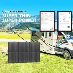 ATEM POWER 12V 300W Folding Solar Panel, PET Films, MPPT Controller, USB Charging, Flexible Solar Blanket Mat Kit 11 ATEM POWER 12V 300W Folding Solar Panel, PET Films, MPPT Controller, USB Charging, Flexible Solar Blanket Mat Kit -Sports Shop ATEM POWER 12V 300W Monocrystalline Folding Solar Panel 506556 4