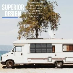 ATEM POWER 200W Portable Monocrystalline Solar Panel with 20A MPPT Charger Controller for Outdoor RV Boat Camping -Sports Shop ATEM POWER 200W Portable Monocrystalline Solar Panel 499030 3