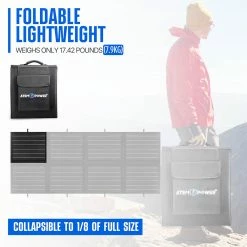 ATEM POWER 200W Portable Monocrystalline Solar Panel with 20A MPPT Charger Controller for Outdoor RV Boat Camping -Sports Shop ATEM POWER 200W Portable Monocrystalline Solar Panel 499030 4