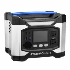 ATEM POWER AP500X Portable Power Station, 518Wh/140000mAh Solar Generator, 500W 110V AC Pure Sine Wave Inverter, 6 Outlets -Sports Shop ATEM POWER AP500X 500W Portable Power Station 518011 1