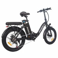 AVAKA BZ20 PLUS Electric Bike Foldable 20*3.0 Inch Fat Tires 500W Brushless Motor 25Km/h Max Speed 48V 15Ah Battery 100Km Range 120KG Max Load Dual Disc Brake Shimano 7-Speed Gear IP54 Waterproof LCD Display- FT Wheel Black -Sports Shop AVAKA BZ20 PLUS Electric Bike Spoked Wheel Black 514567 3