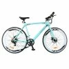 AVAKA R1 Electric Bike 700C*32C Inch Wheels 250W Brushless Motor 25Km/h Max Speed 36V 9Ah Battery Shimano 7-Speed Transmission IP65 Waterproof Double Mechanical Disc Brake LCD Display - Matte Blue