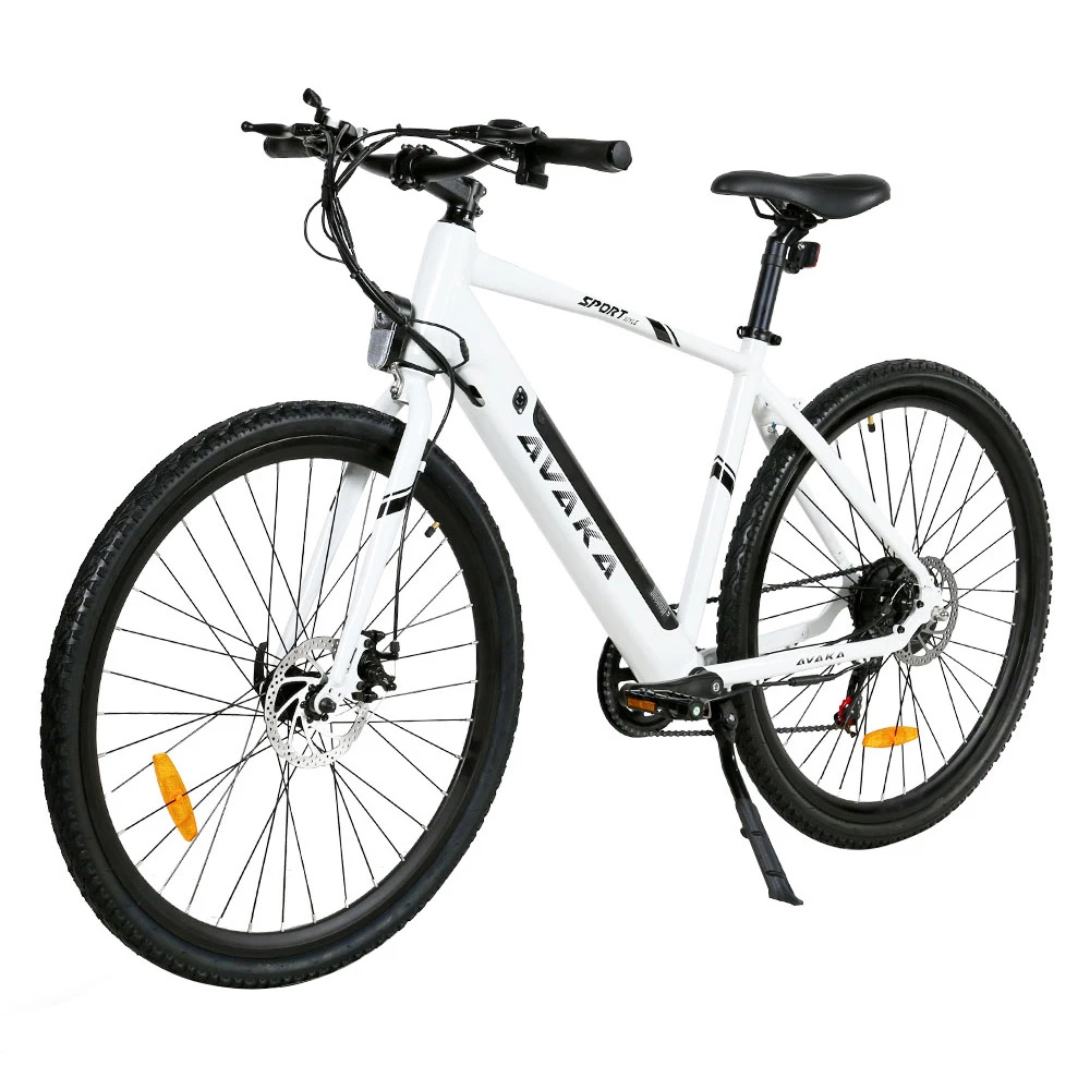 AVAKA R3 Electric Bike 36V 350W Motor 12.5Ah Battery 32km/h Max Speed 70km Range Shimano 7-Speed Gear 120kg Load - White 6 AVAKA R3 Electric Bike 36V 350W Motor 12.5Ah Battery 32km/h Max Speed 70km Range Shimano 7-Speed Gear 120kg Load - White - Image 4