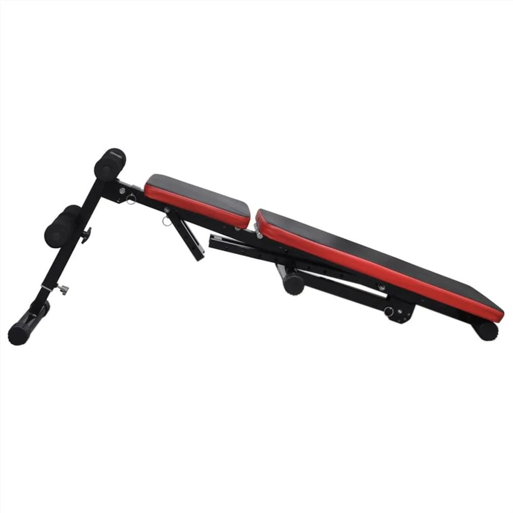 Adjustable Sit-up Bench with Barbell and Dumbbell Set 30.5 kg 6 Adjustable Sit-up Bench with Barbell and Dumbbell Set 30.5 kg - Image 4