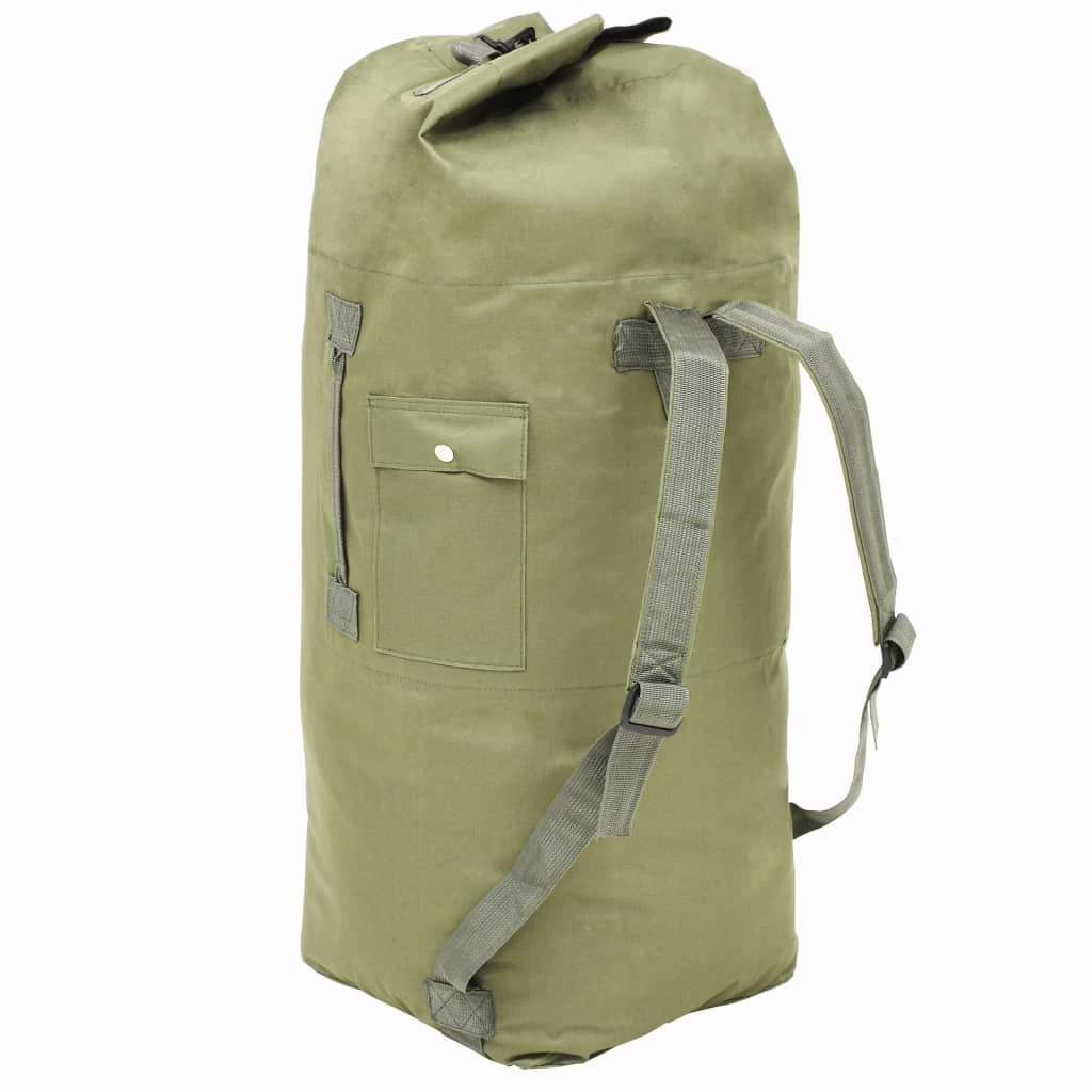 Army-Style Duffel Bag 85 L Olive Green 4 Army-Style Duffel Bag 85 L Olive Green - Image 2
