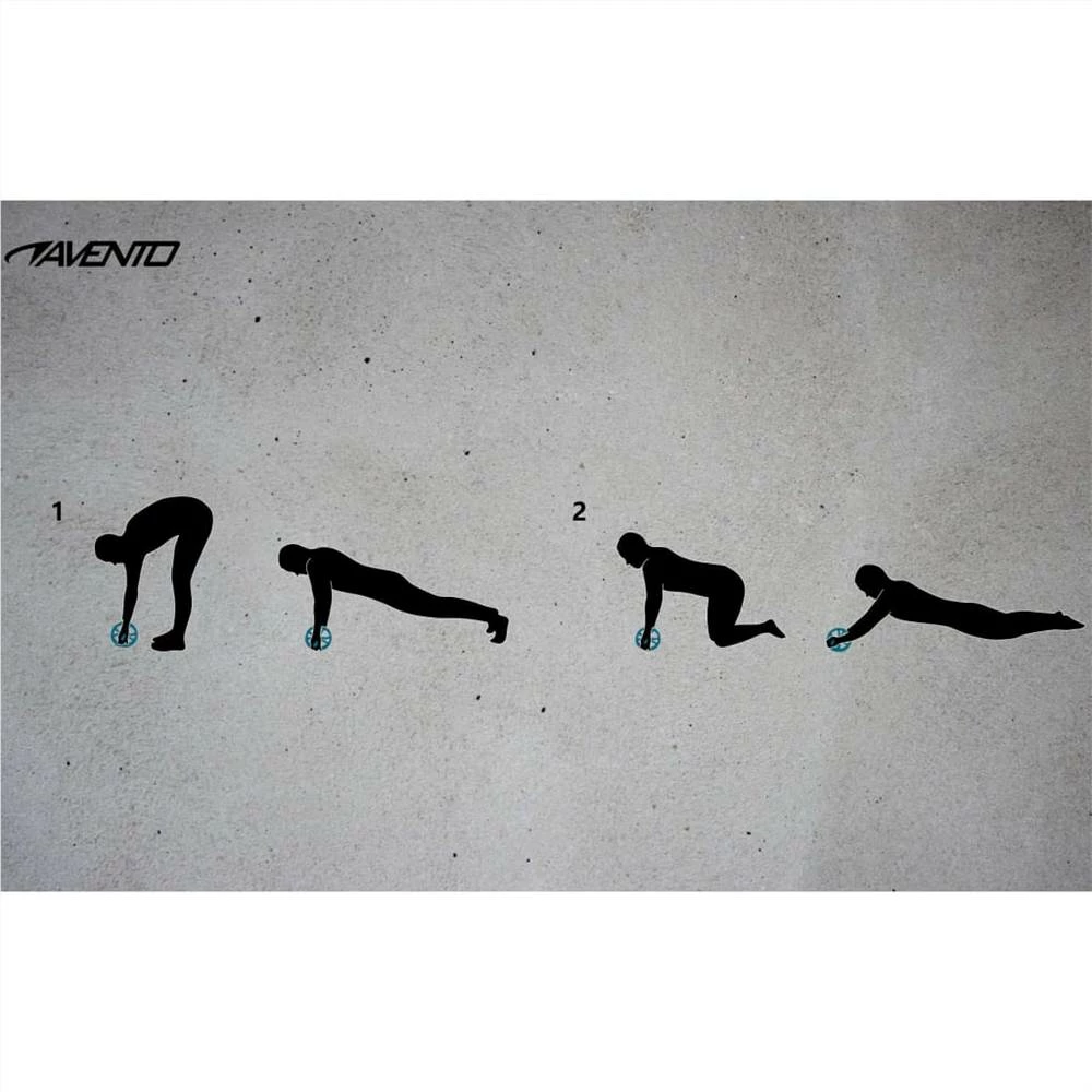 Avento Ab Roller Power Black and Blue 5 Avento Ab Roller Power Black and Blue - Image 3