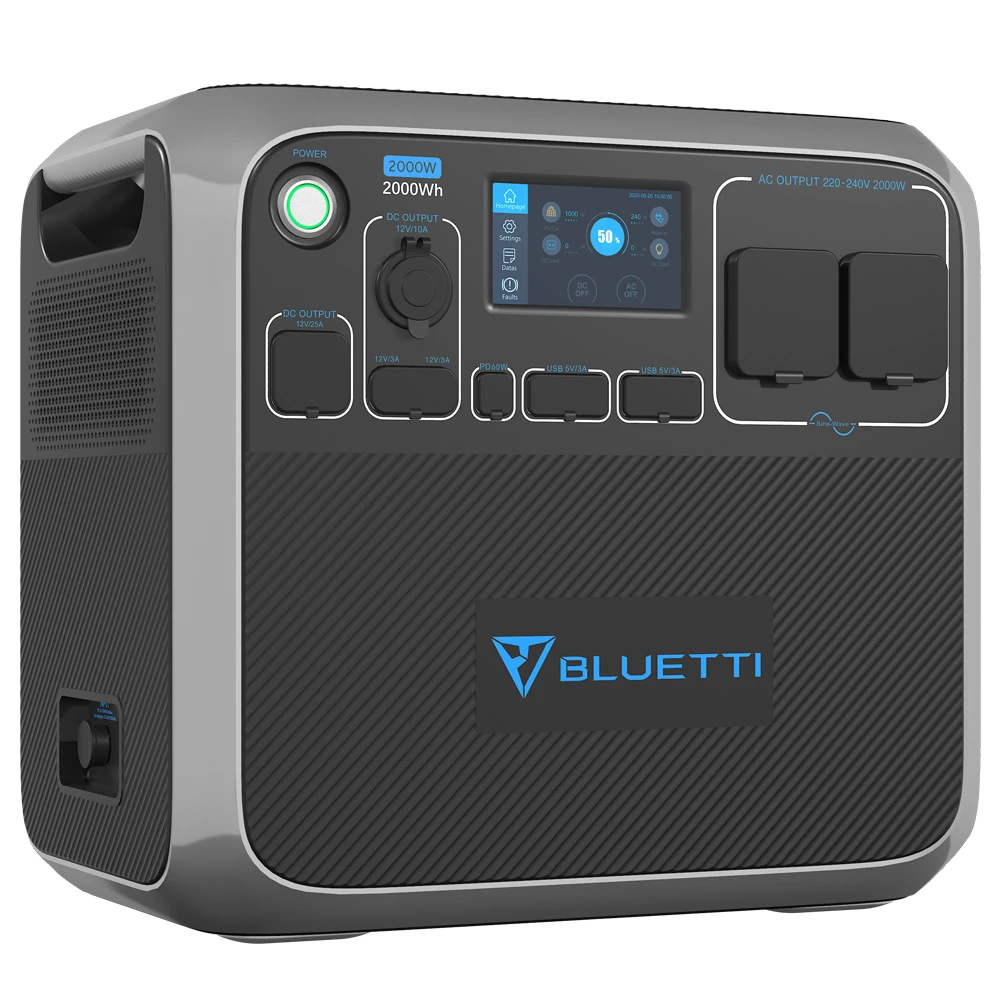 BLUETTI AC200P Portable Power Station 2000W 2000Wh to Charge Fridge, Electric Grill, Microwave Oven, Heater - UK Plug 4 BLUETTI AC200P Portable Power Station 2000W 2000Wh to Charge Fridge, Electric Grill, Microwave Oven, Heater - UK Plug - Image 2