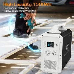 BLUETTI EB150 Portable Power Station 1500Wh + 2PCS SP200 200W Solar Panel - Black -Sports Shop BLUETTI Portable Power Station BLUETTI EB150 1500Wh AC110V 1000W Campi 472804 2