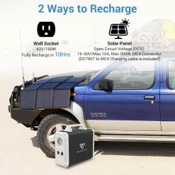 BLUETTI EB150 Portable Power Station 1500Wh + 2PCS SP200 200W Solar Panel - Black -Sports Shop BLUETTI Portable Power Station BLUETTI EB150 1500Wh AC110V 1000W Campi 472804 4