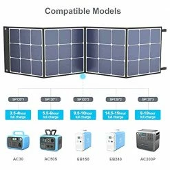 BLUETTI POWEROAK SP120 120W Solar Panel for AC200P/EB70/AC50S/EB150/EB240 Solar Generator Portable Foldable Solar Panel for Outdoor -Sports Shop BLUETTI SP120 120W Solar Panel for AC200P EB70 AC50S EB150 EB240 Solar 472810 4