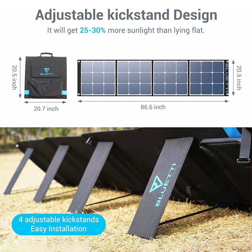 BLUETTI SP200 200w Solar Panel for AC200P/EB70/AC50S/EB150/EB240 Power Station Portable Foldable Solar Panel Power Backup 7 BLUETTI SP200 200w Solar Panel for AC200P/EB70/AC50S/EB150/EB240 Power Station Portable Foldable Solar Panel Power Backup - Image 5
